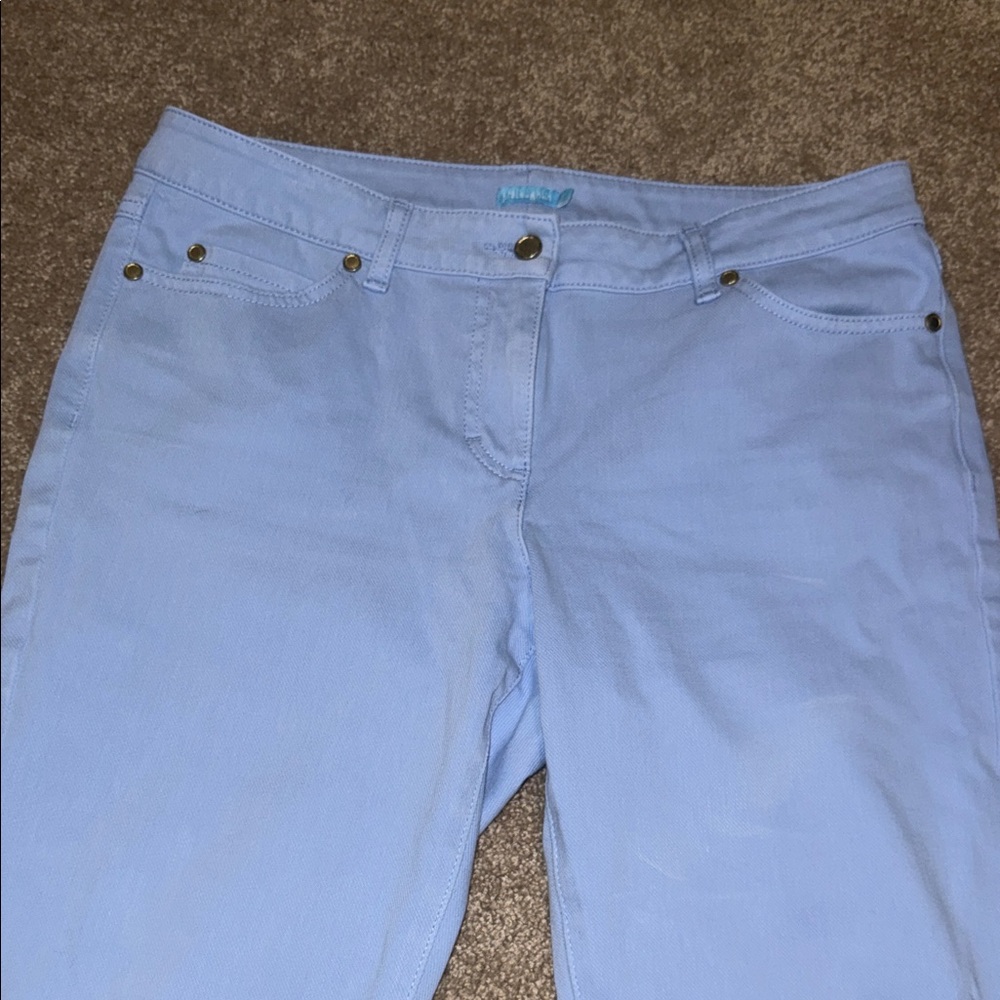 J McLaughlin Blue Periwinkle Straight Leg Women's Jeans - size 8. O - Picture 3 of 7